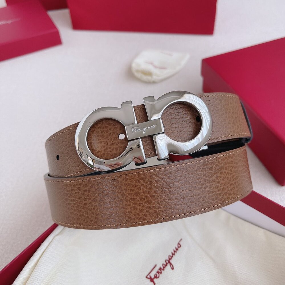 Salvatore Ferragamo Gancini Reversible High-Quality Belt - Picture 3 of 6